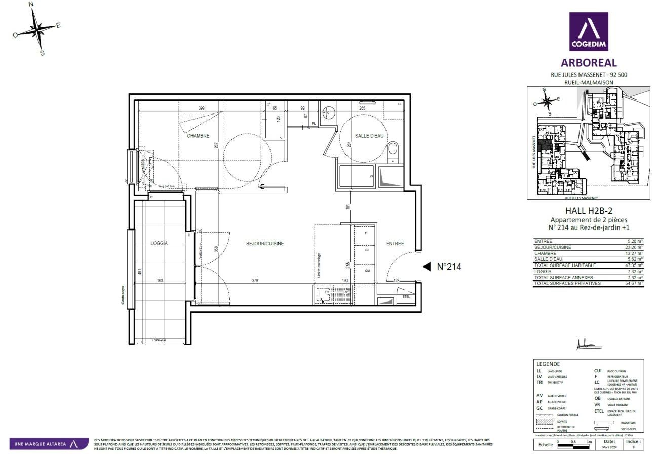 Appartement Rue Jules Massenet à Rueil-Malmaison