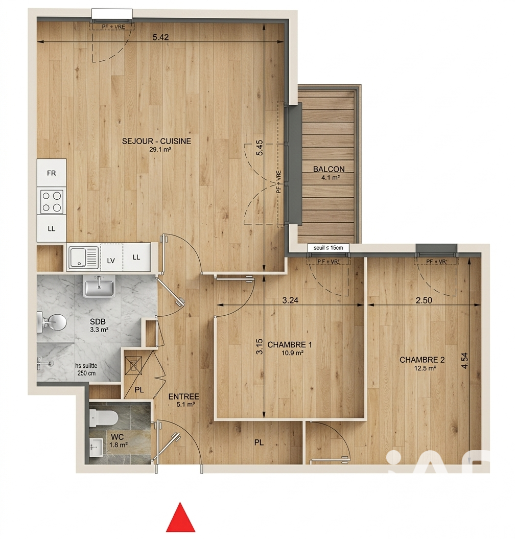 Appartement Avenue Chenard et Walcker à Gennevilliers