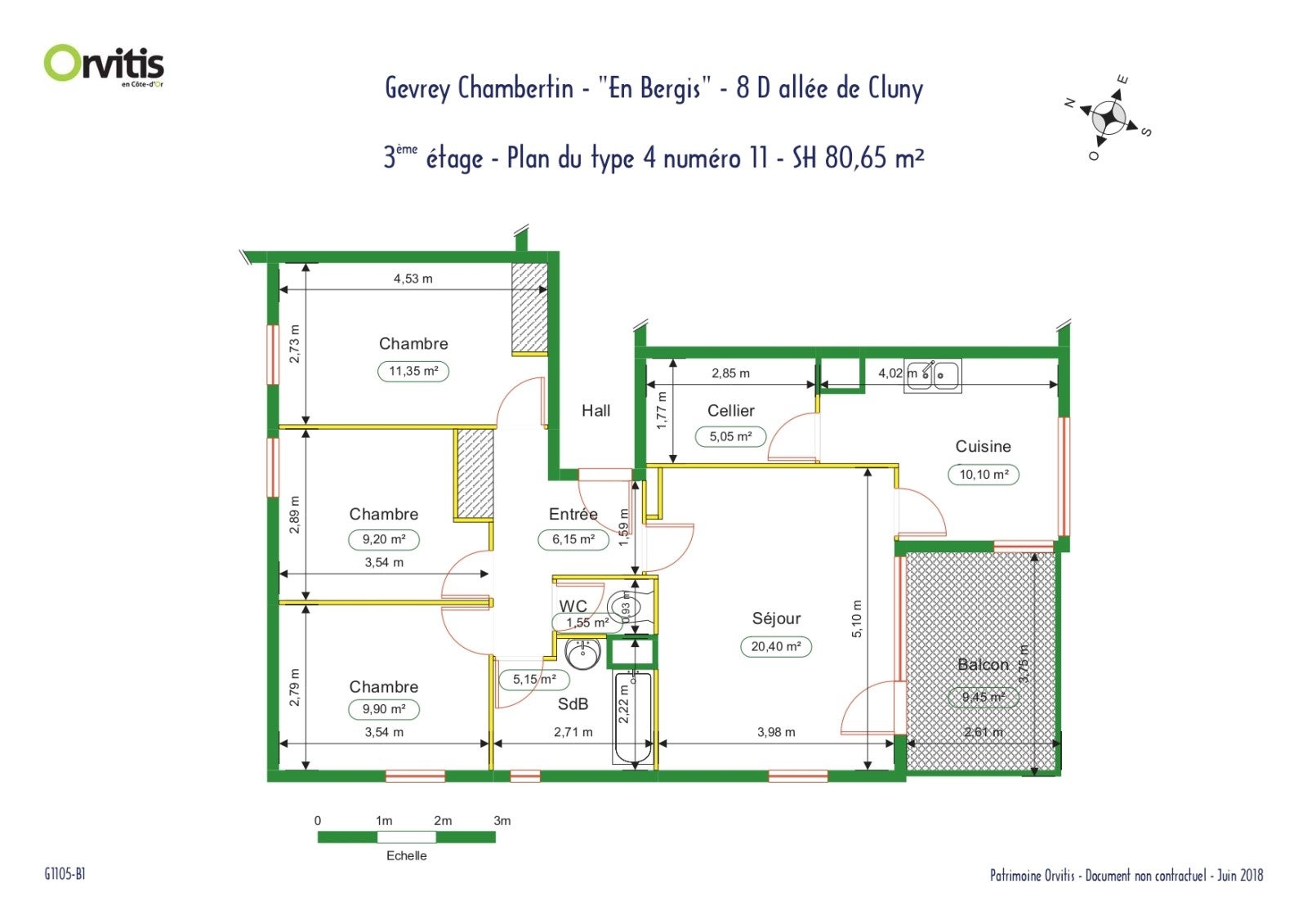 Appartement Allée de Cluny à Gevrey-Chambertin