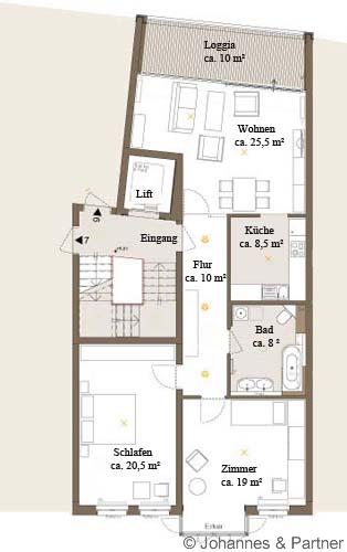 Wohnung Theaterstraße in Dresden
