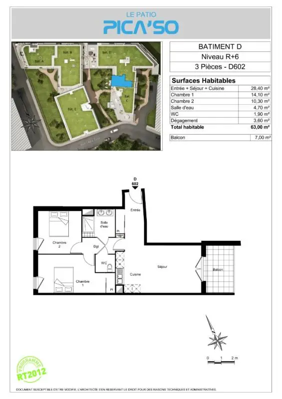 Flat Avenue Paul Vaillant-Couturier in Bobigny