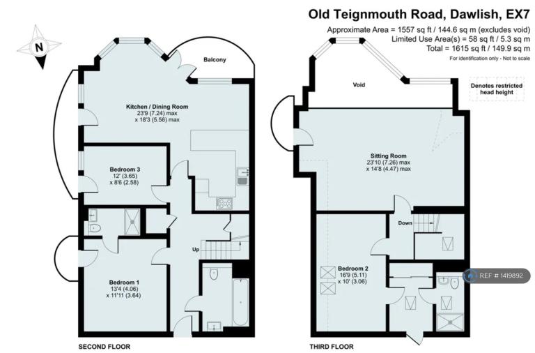 Flat Old Teignmouth Road in Teignbridge