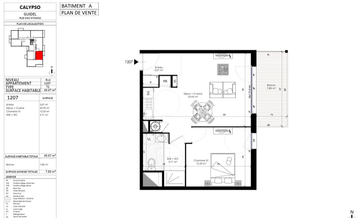Flat Rue de Scubidan in Guidel