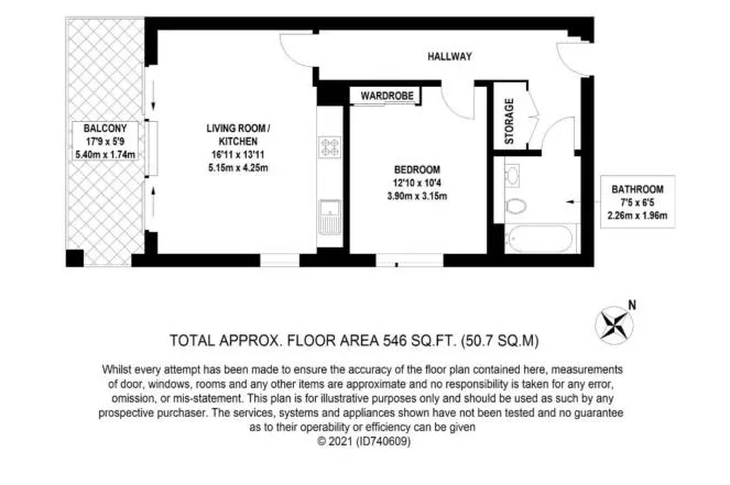Flat Bramwell Way in Greater London