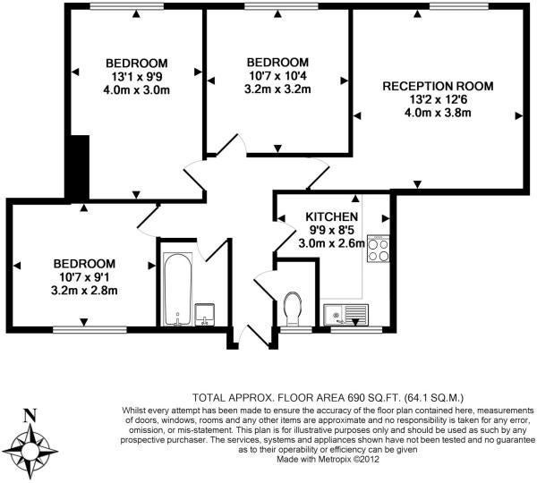 Flat Pembury Road in Greater London