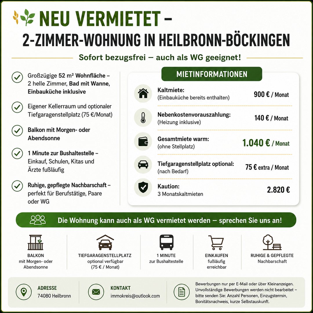 Wohnung Robert-Bosch-Straße in Heilbronn