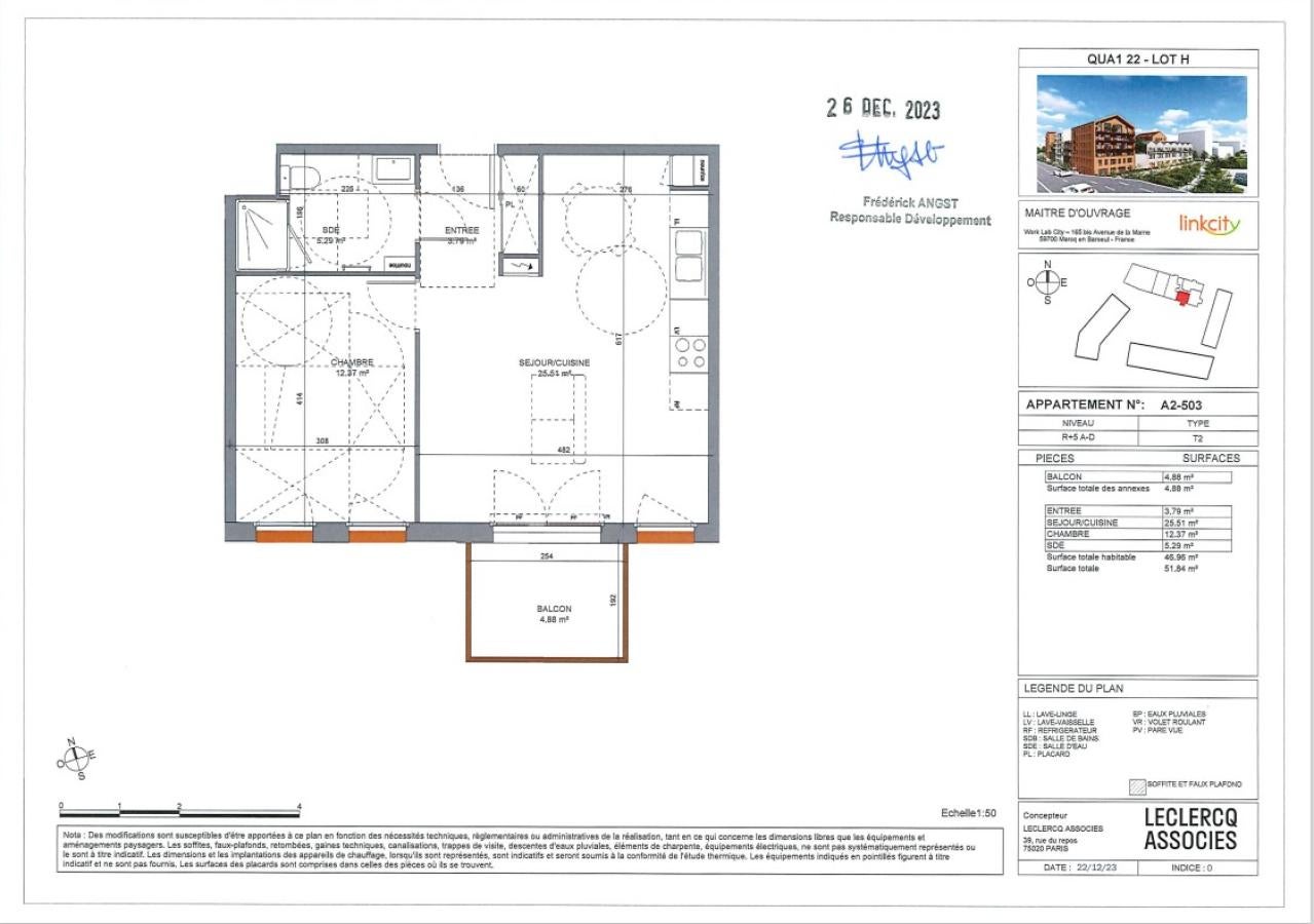 Appartement Quai Simone Veil à Saint-André-lez-Lille