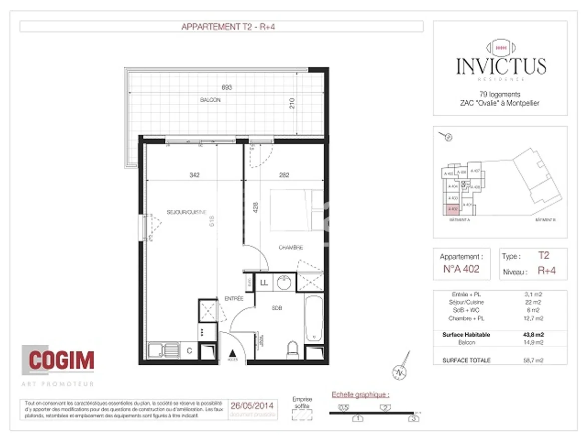 Appartement Rue de Bugarel à Montpellier