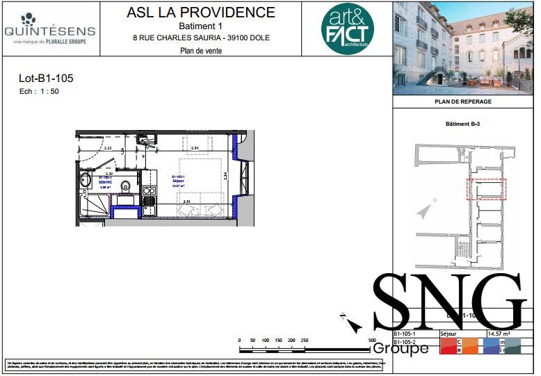 Flat Rue Charles Sauria in Dole