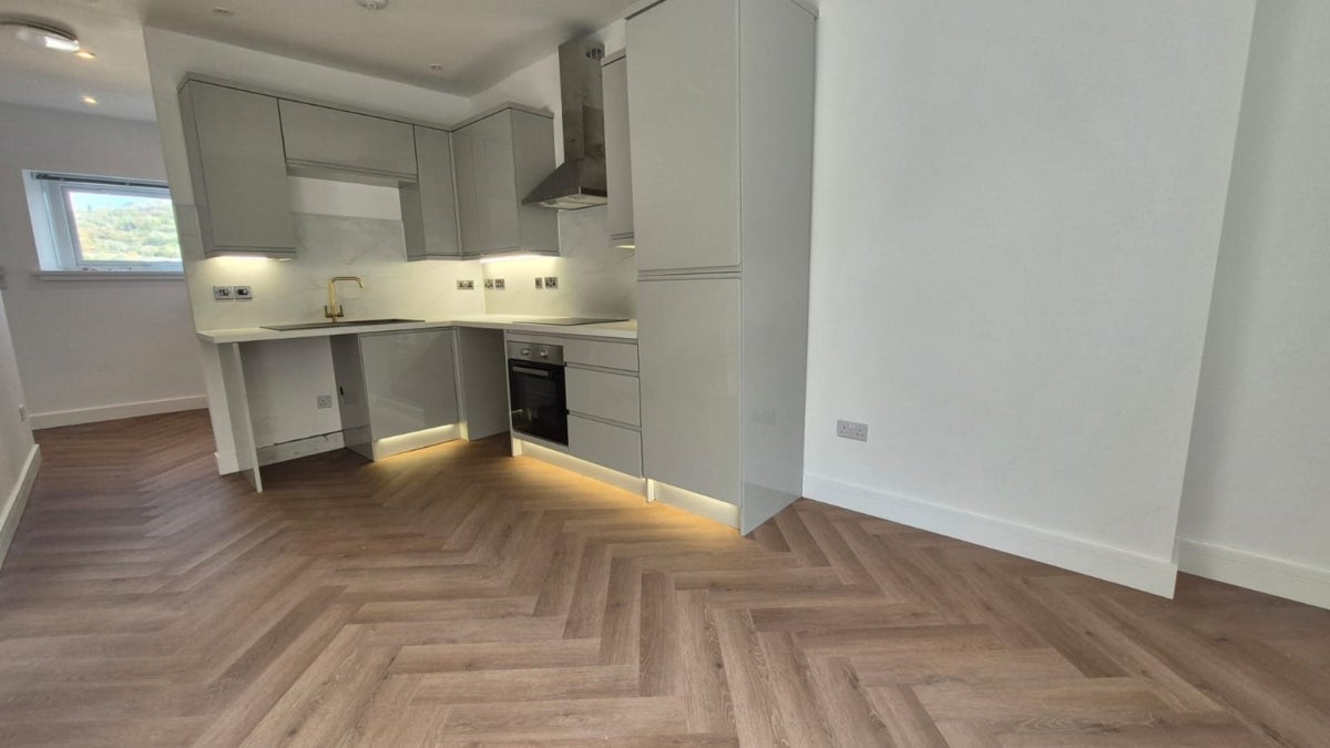 Flat Wood Road in Pontypridd