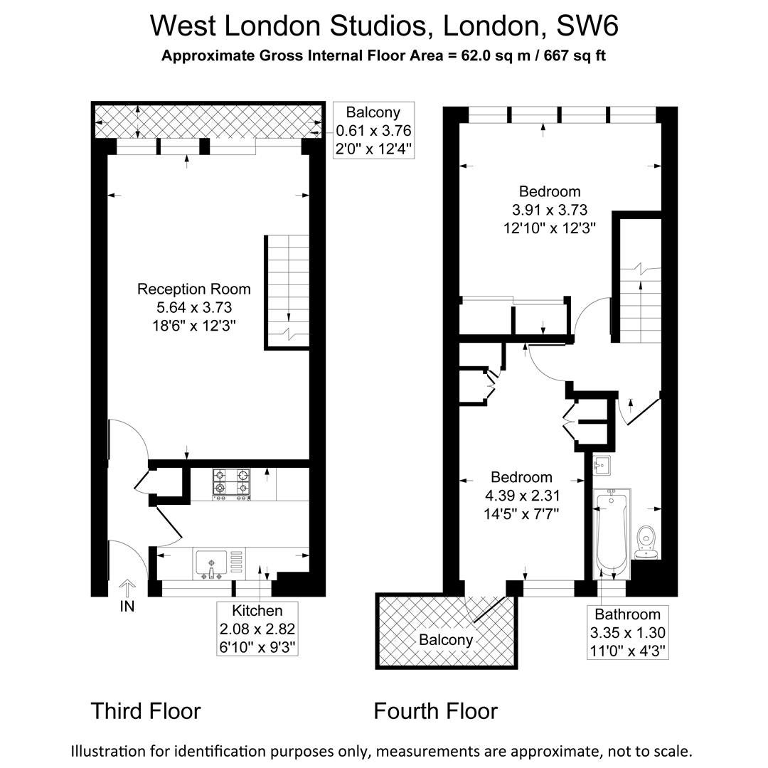 Flat Fulham Broadway in Greater London