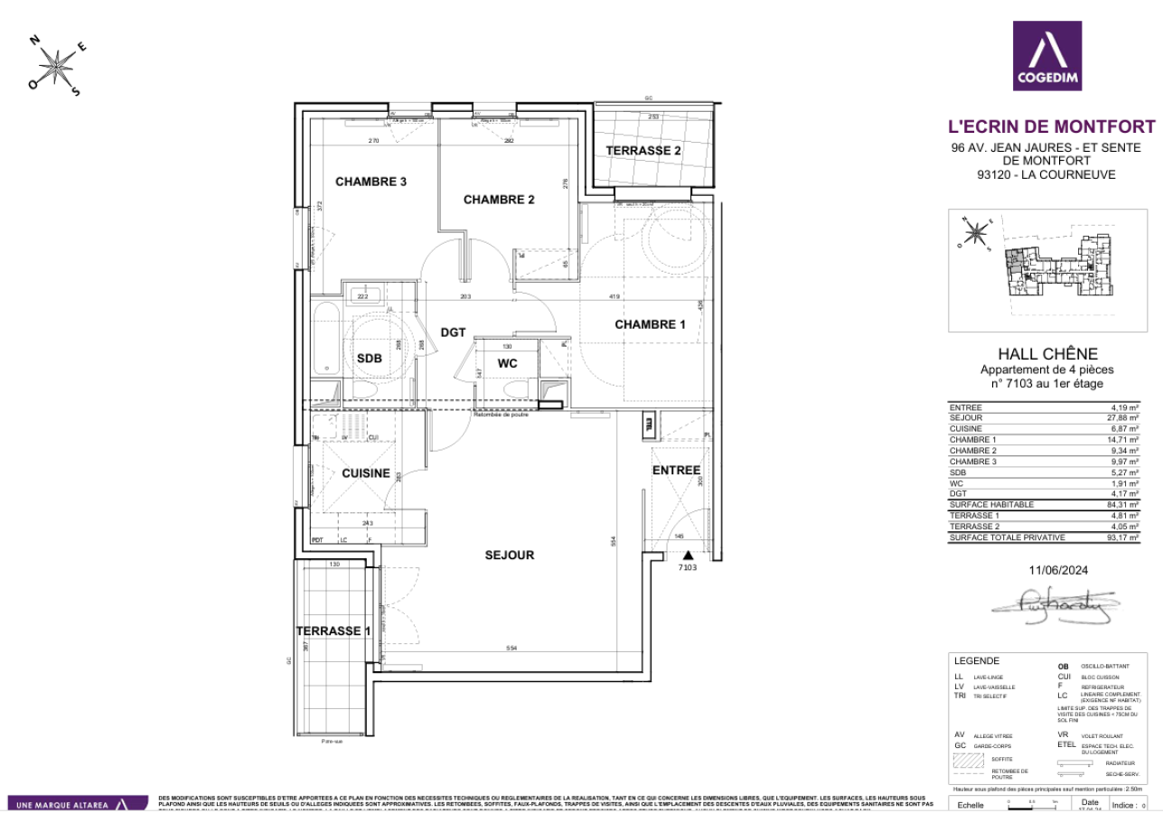 Flat Sente des Pointes in La Courneuve