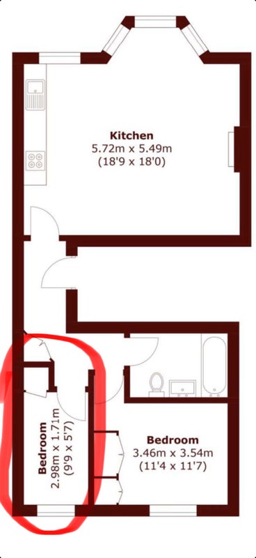 Flat Shirland Road in City of Westminster