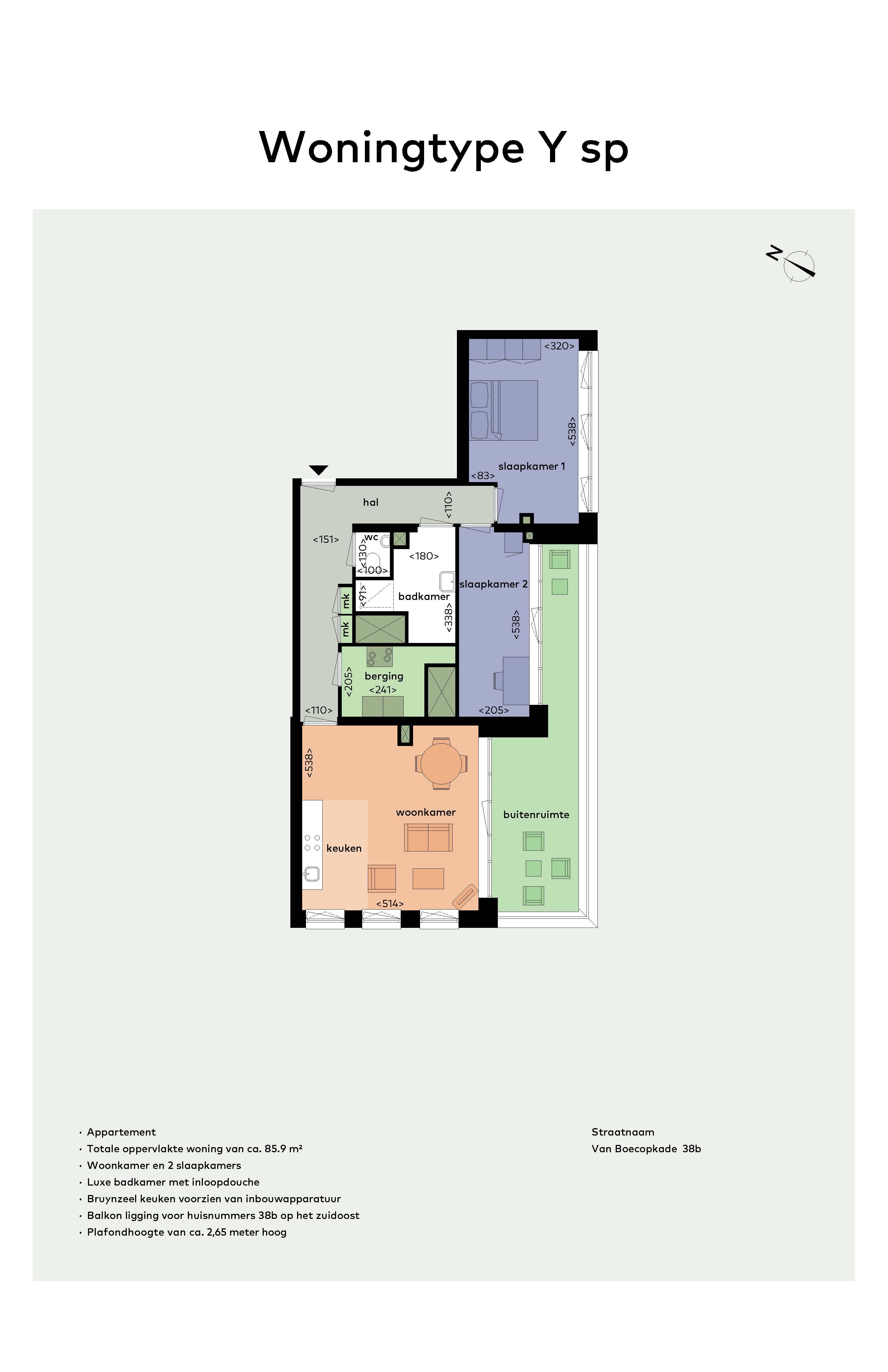 Appartement Van Boecopkade 38 B in Den Haag