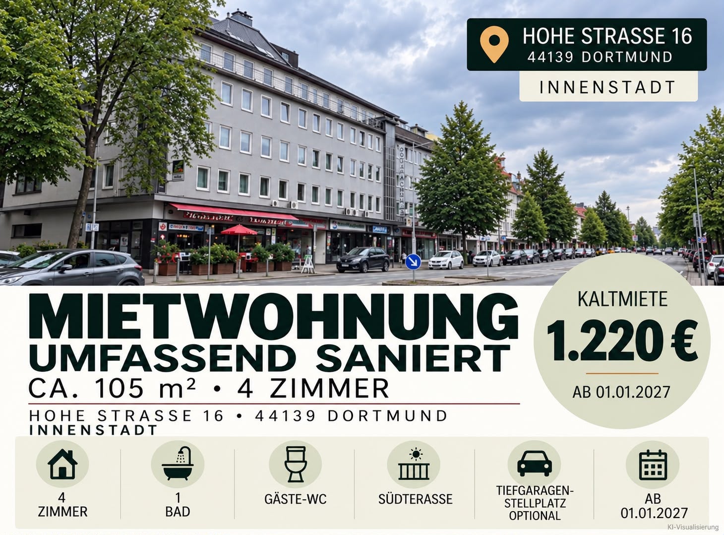 Wohnung Hohe Straße in Dortmund