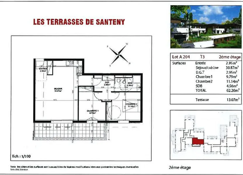 Flat Impasse des Terrasses in Santeny
