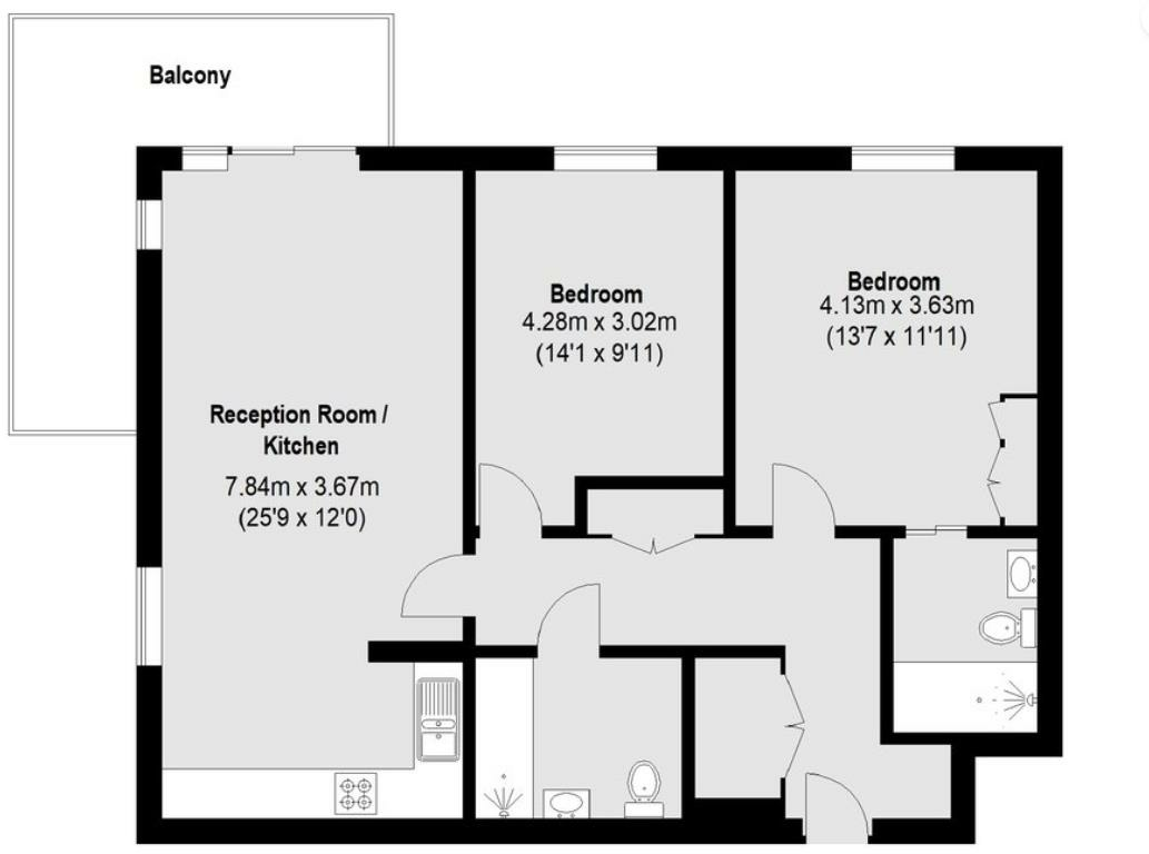Flat Woodberry Grove in Greater London