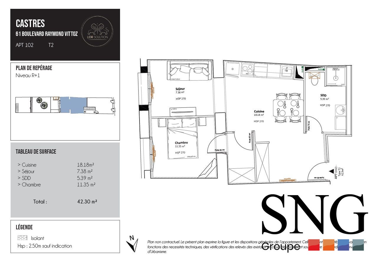 Flat Rue Anne Veaute in Castres