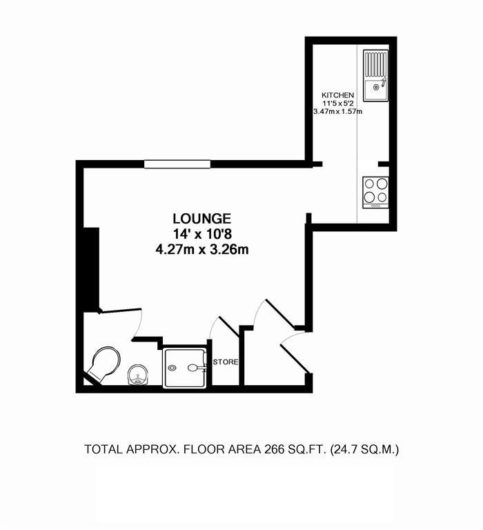 Flat Studland Street in Greater London