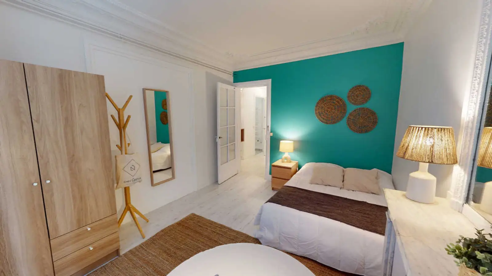 Chambre Rue Euryale Dehaynin à Paris