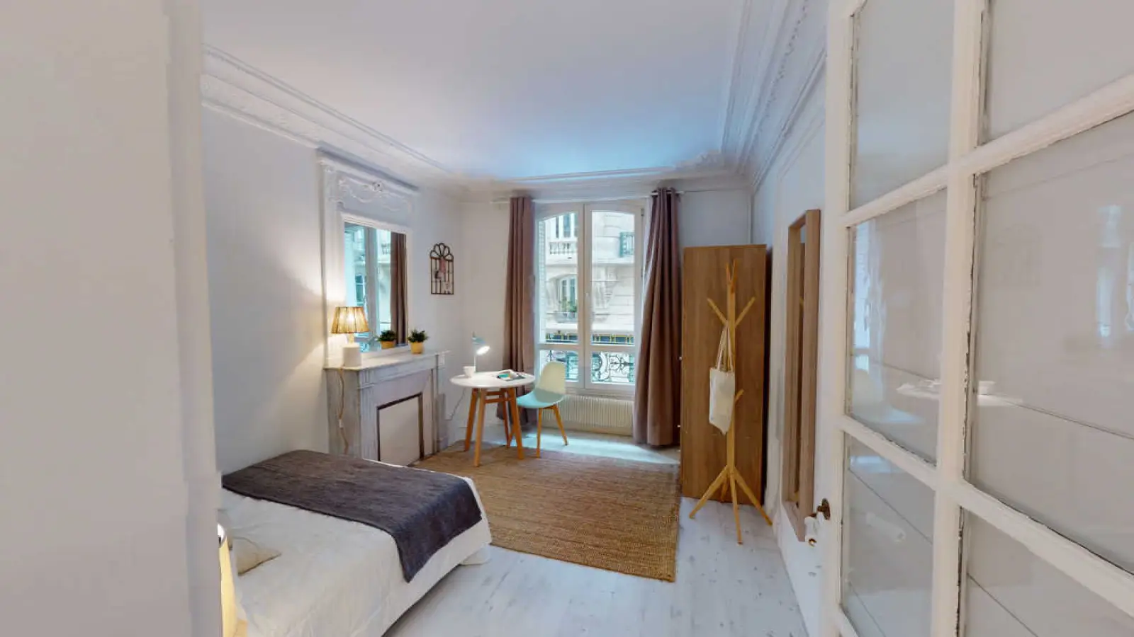 Chambre Rue Euryale Dehaynin à Paris