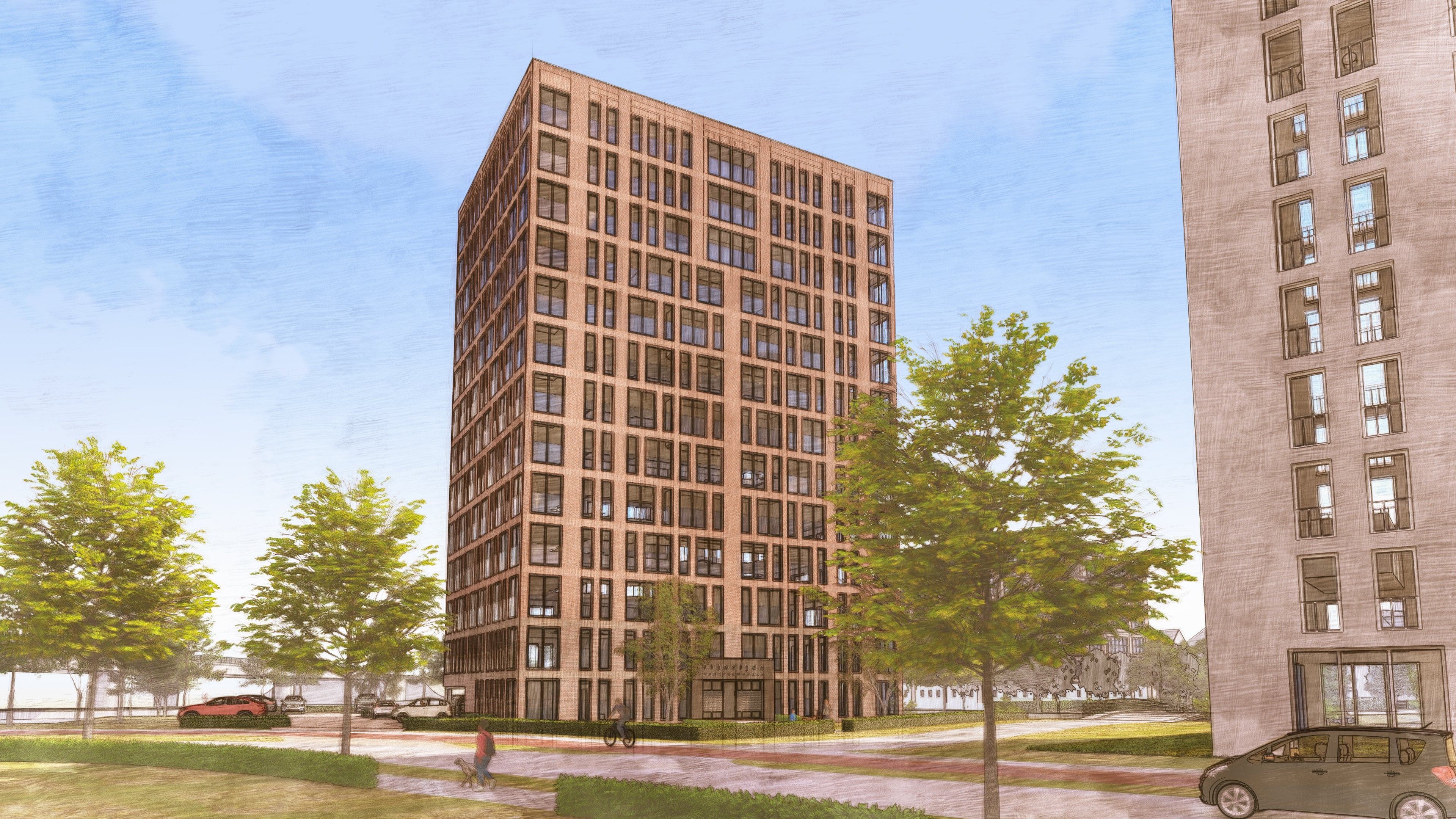 Flat Rhijnhofweg in Oegstgeest