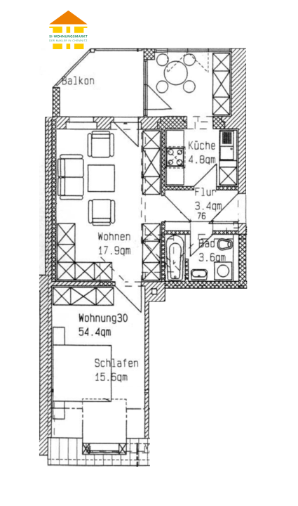 Wohnung Lerchenstraße in Chemnitz