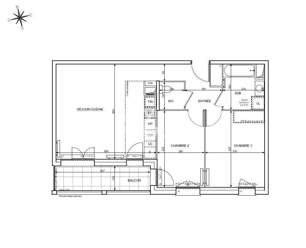 Flat Rue des Fermes in Chessy