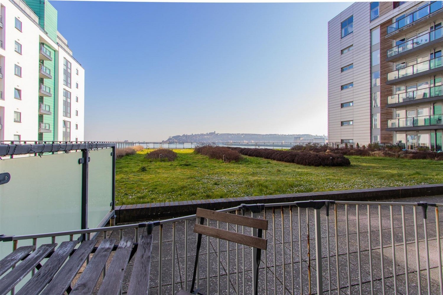 Flat Cardiff Bay Peninsula Boardwalk in Cardiff