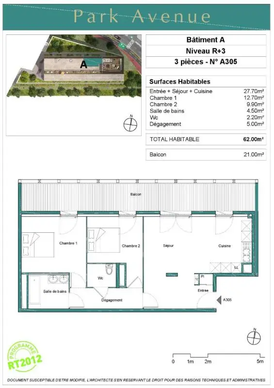 Appartement Avenue du Président John Fitzgerald Kennedy à Mérignac