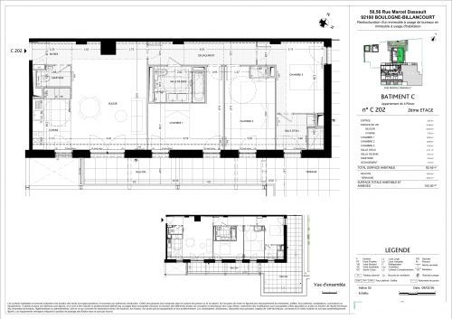 Flat Rue Marcel Dassault in Boulogne-Billancourt