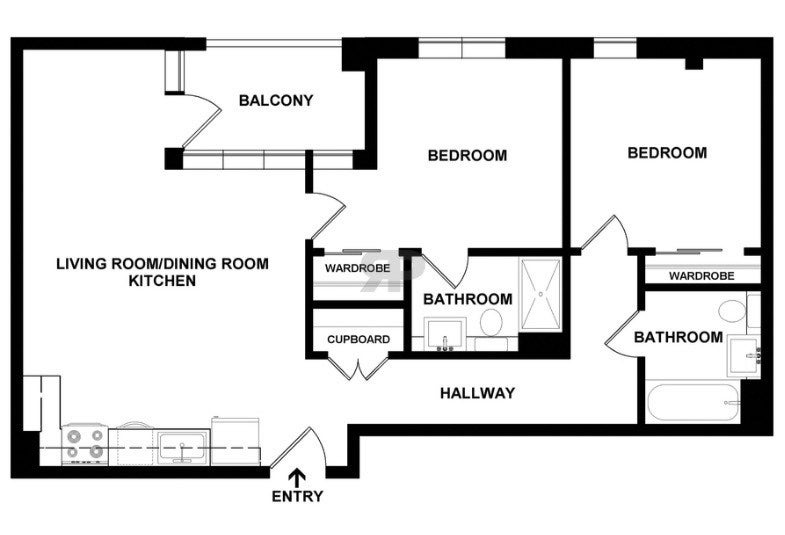 Room Dingwall Road in Greater London