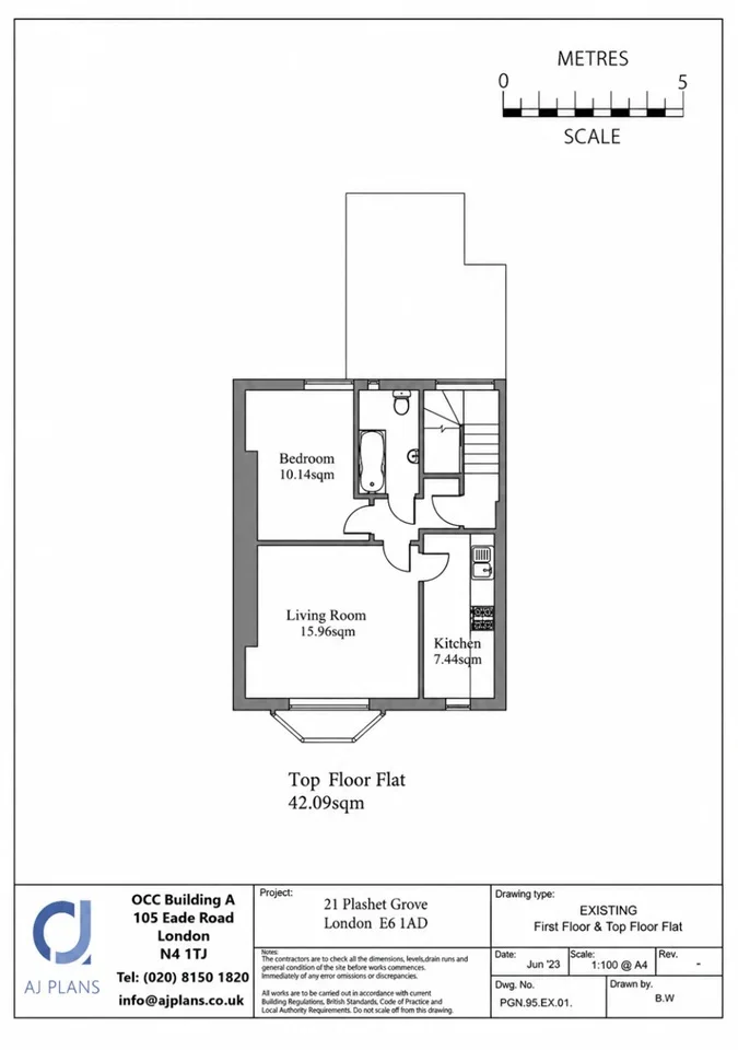 Flat Plashet Grove in Greater London