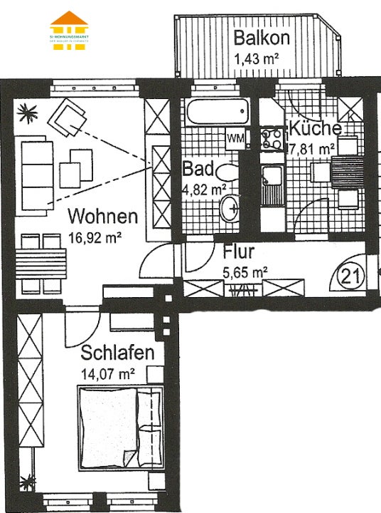 Wohnung Lutherstraße in Chemnitz