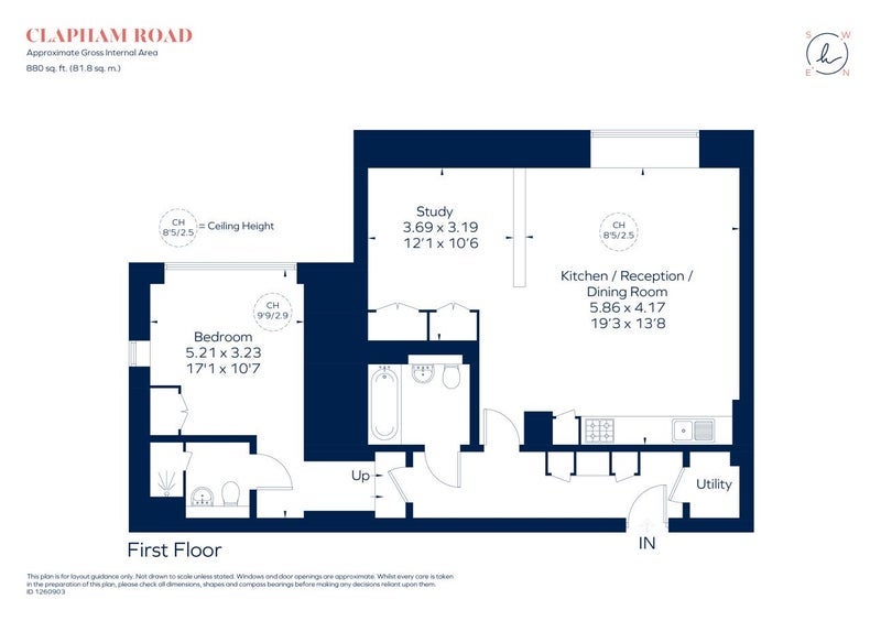 Flat Clapham Road in Greater London