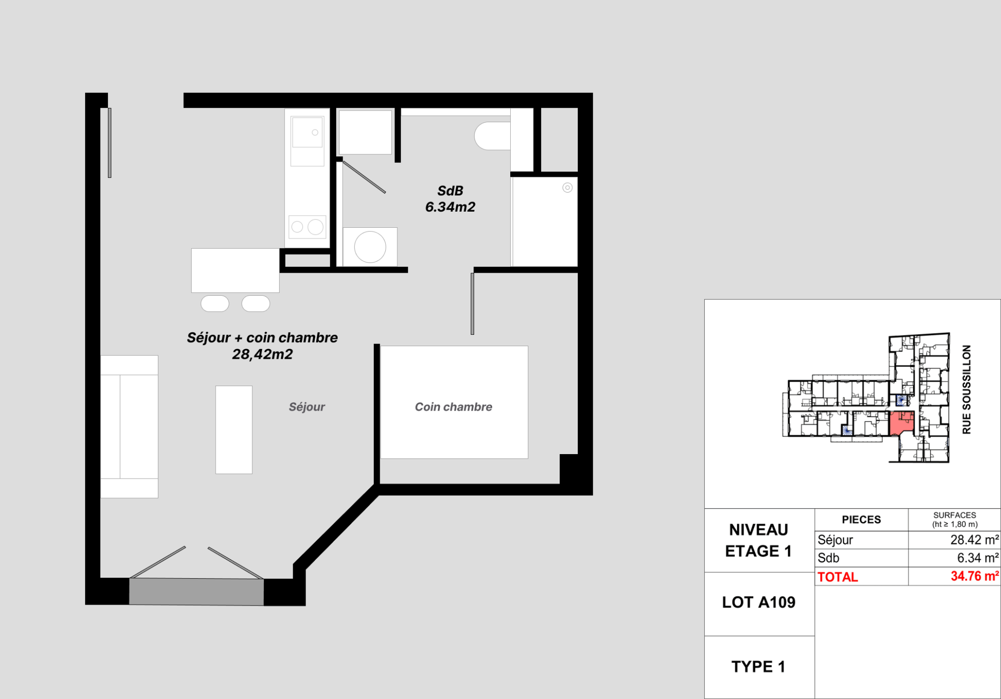 Appartement Voie Jean Taittinger à Reims