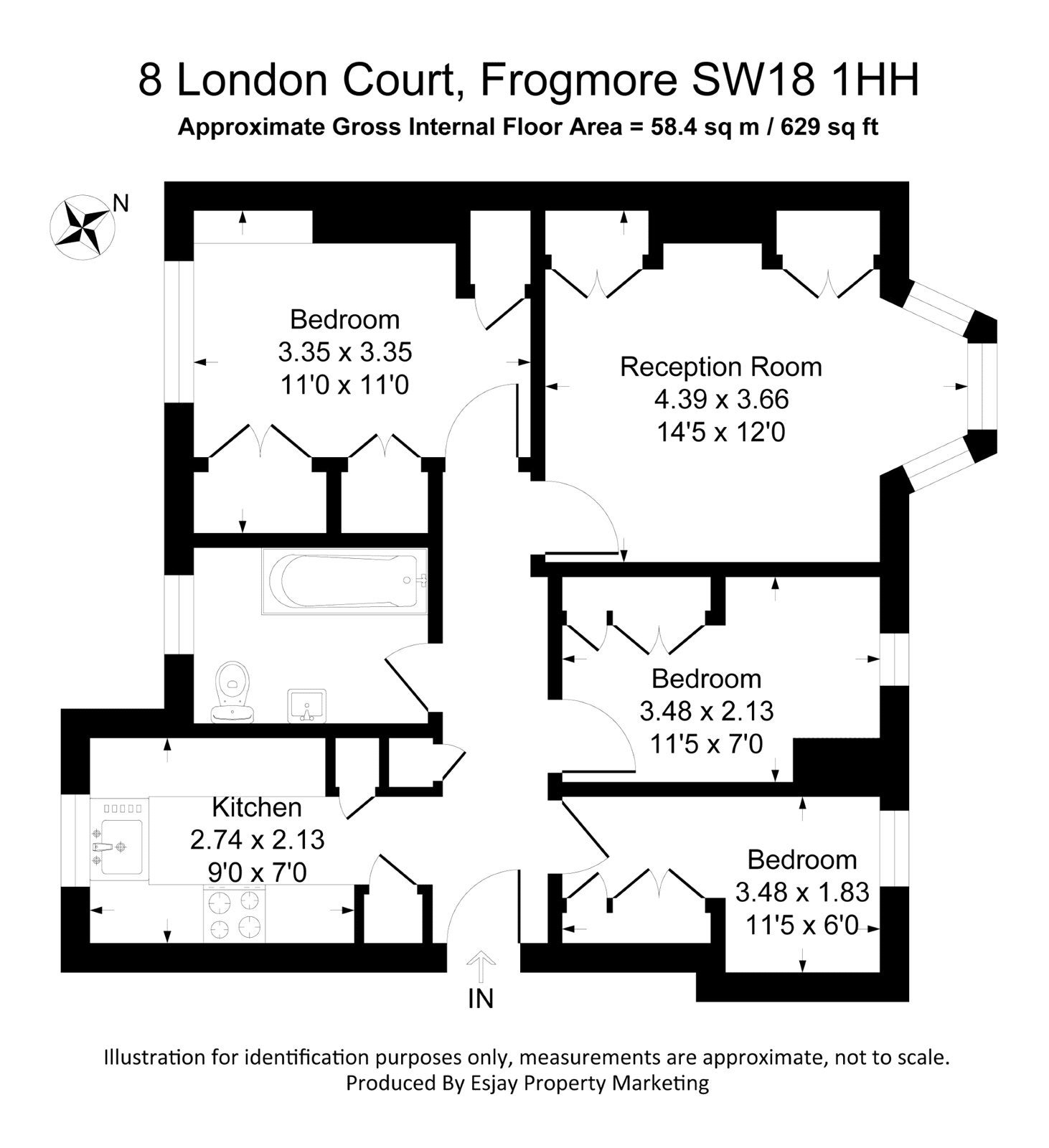 Flat Frogmore in Greater London