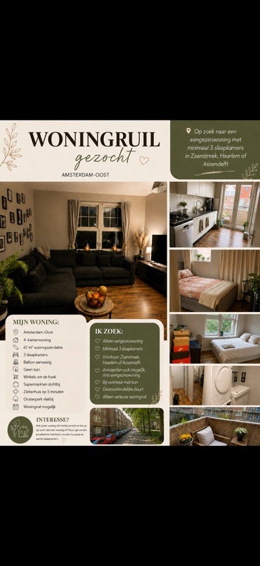 appartement te huur in Amsterdam