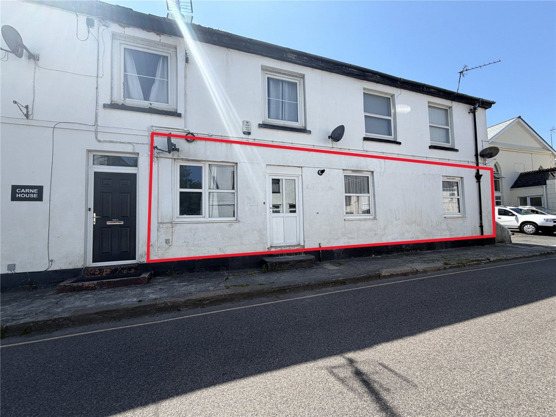 Flat Station Road in St Blazey
