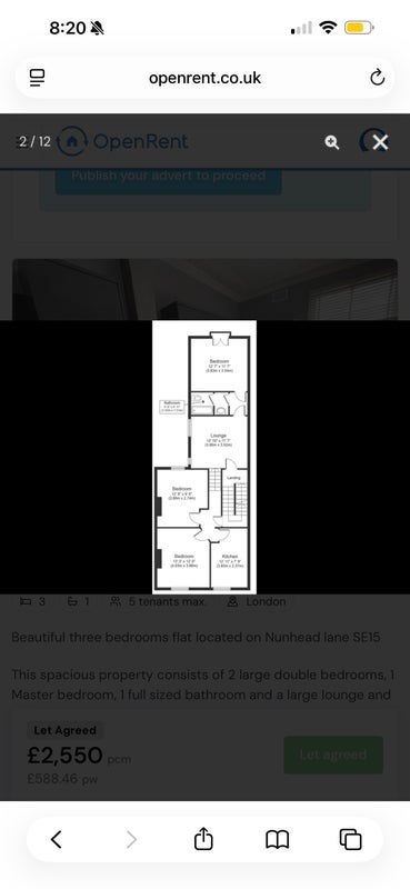 Room Nunhead Lane in Greater London
