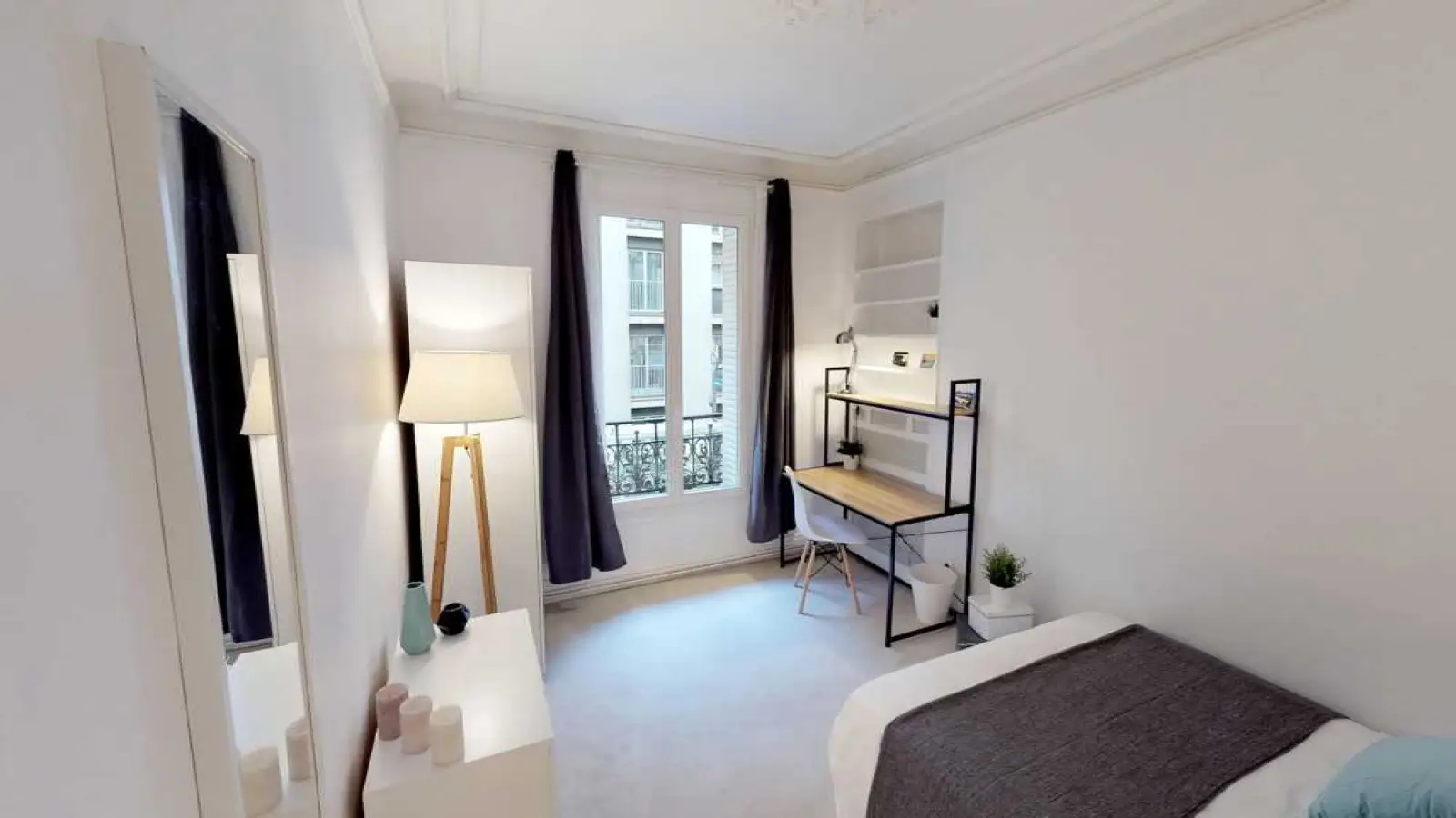Chambre Rue Léon-Maurice Nordmann à Paris