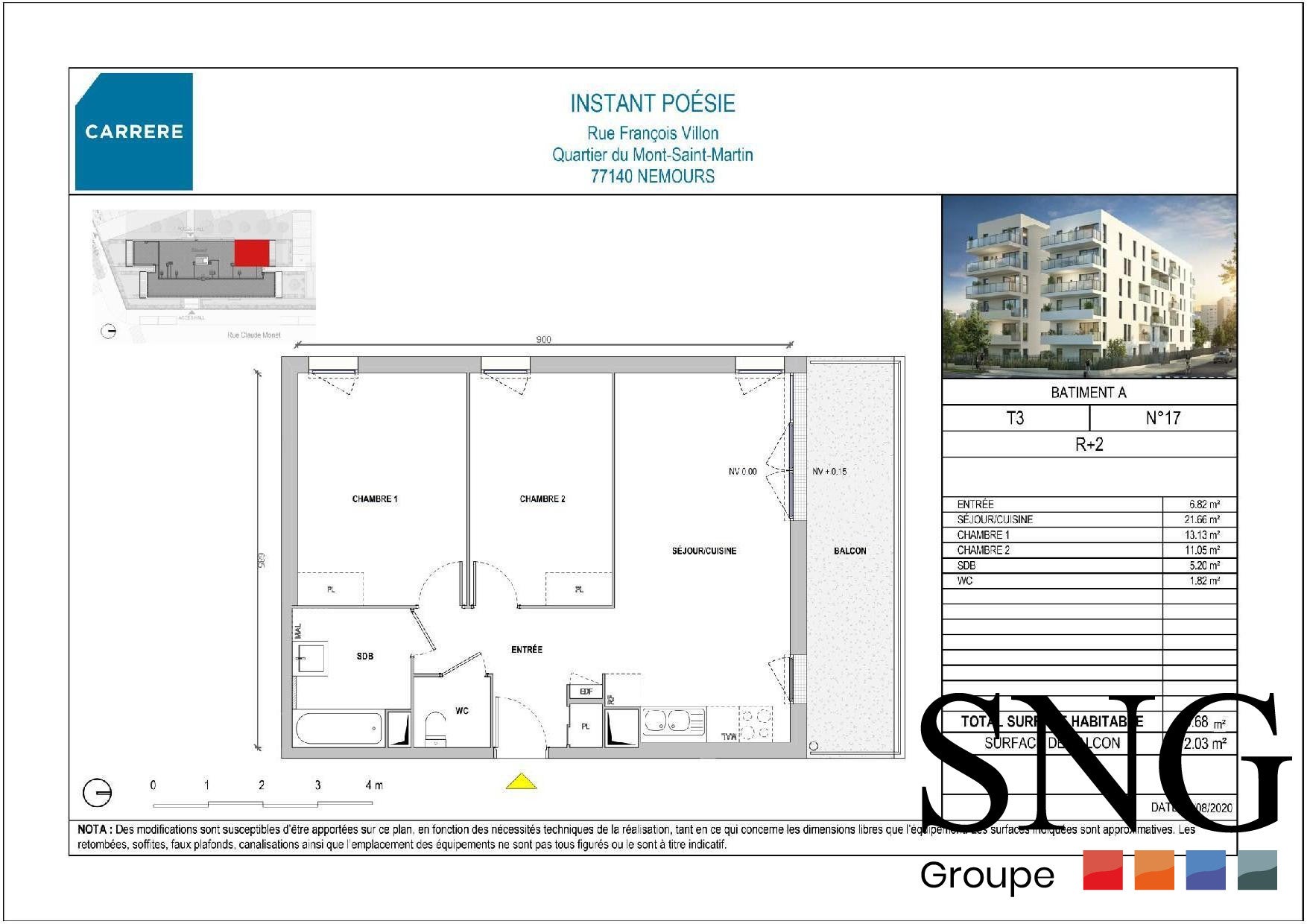 Appartement Rue François Villon à Nemours