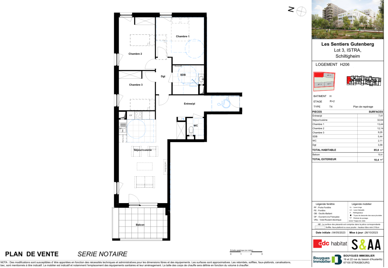 Appartement Rue Clemenceau à Schiltigheim
