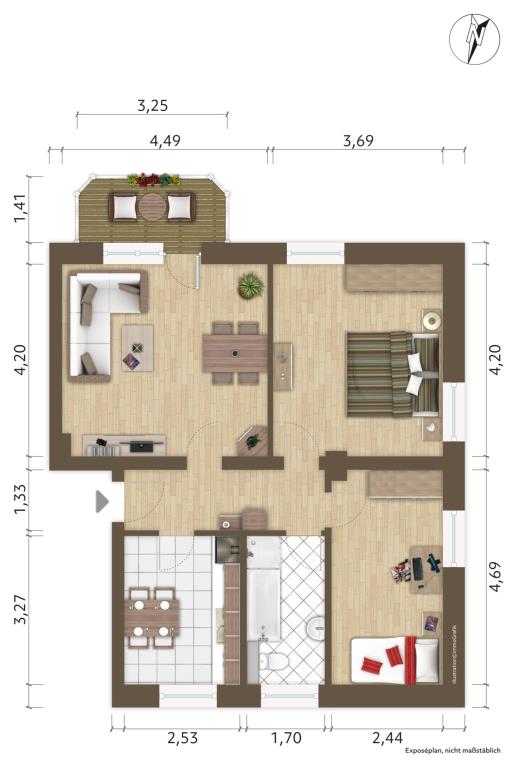 Wohnung Am Elsterbogen in Hoyerswerda
