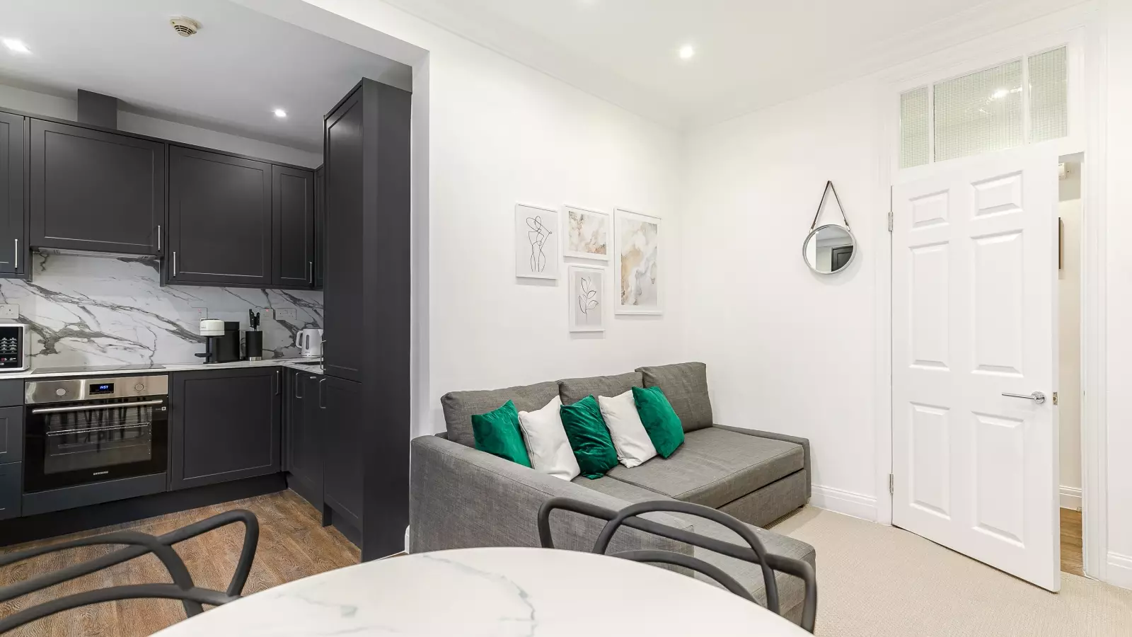 Flat Bourlet Close in City of Westminster