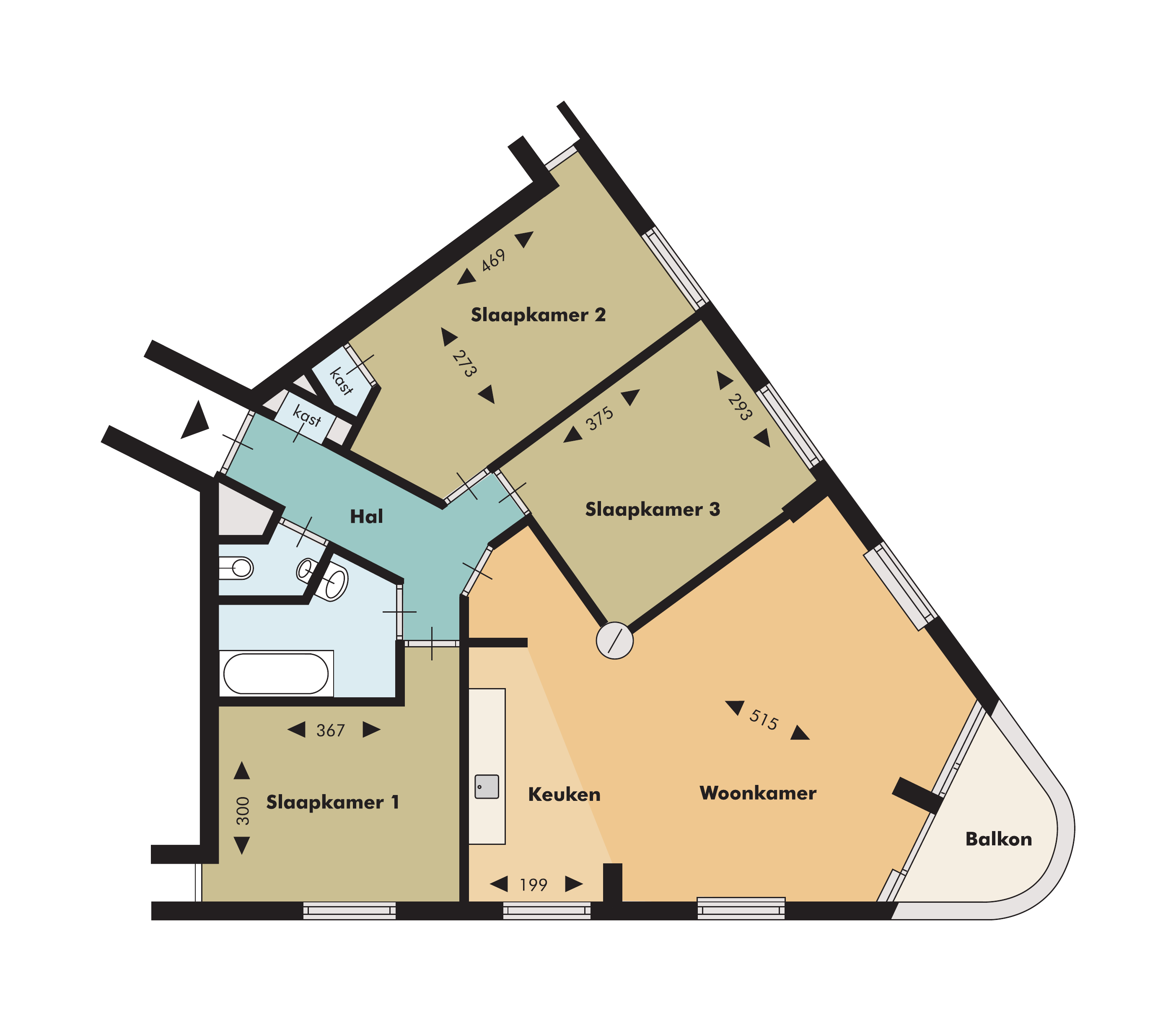Appartement Admiraal de Ruyterweg 221 in Rotterdam