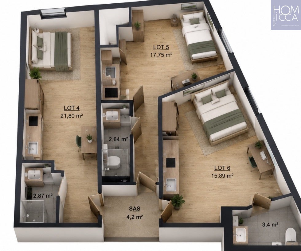 Flat Rue Saint-Simon in Lyon
