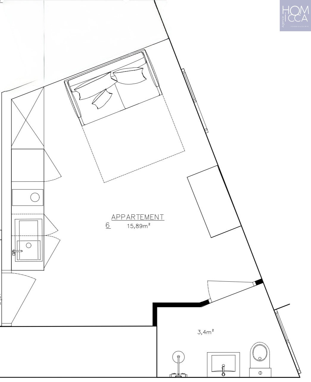 Flat Rue Saint-Simon in Lyon