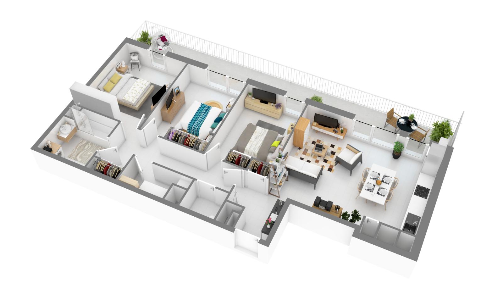 Flat Rue de Neguelou in Les Angles