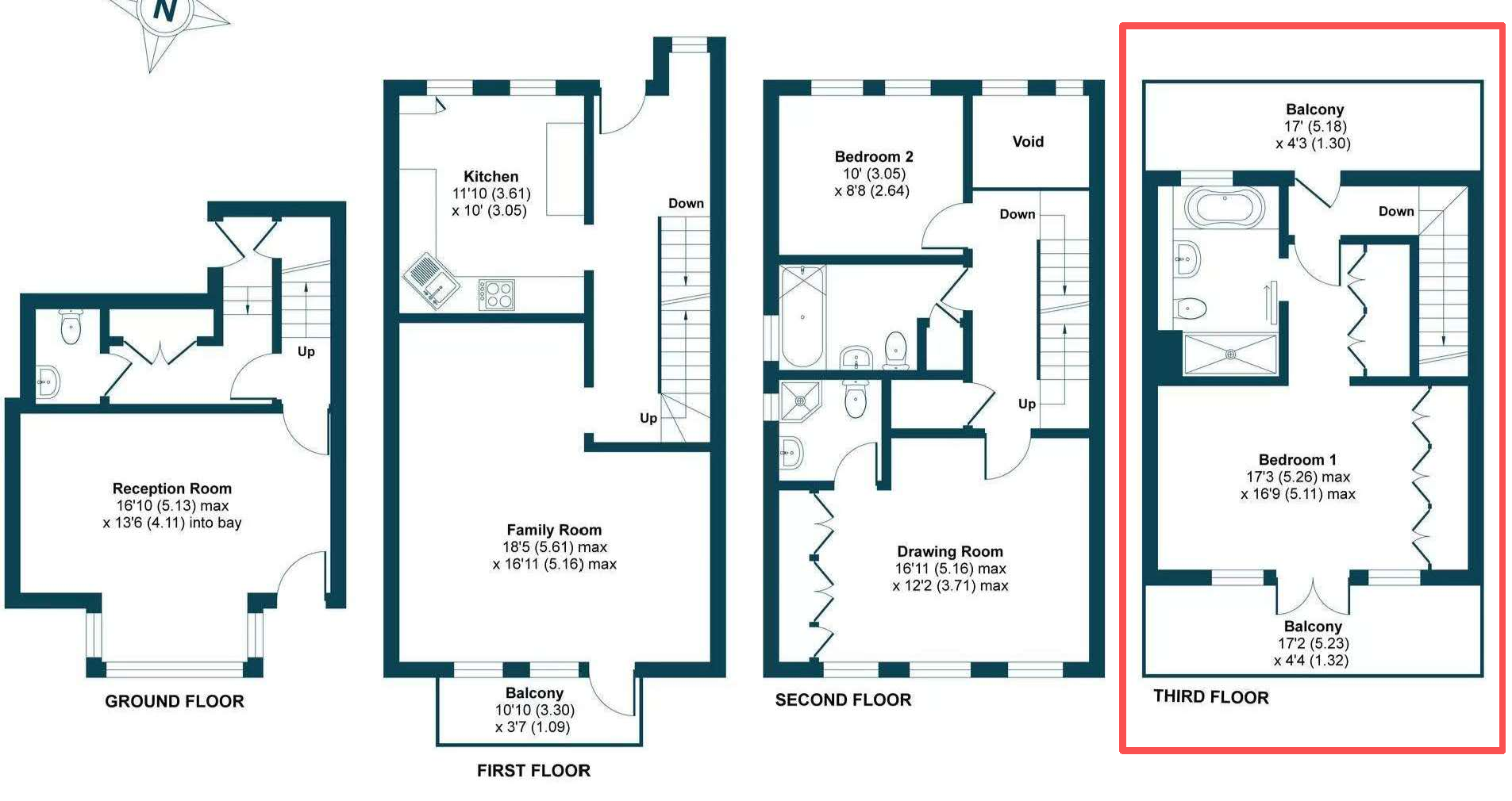 Flat Brightlingsea Place in Greater London